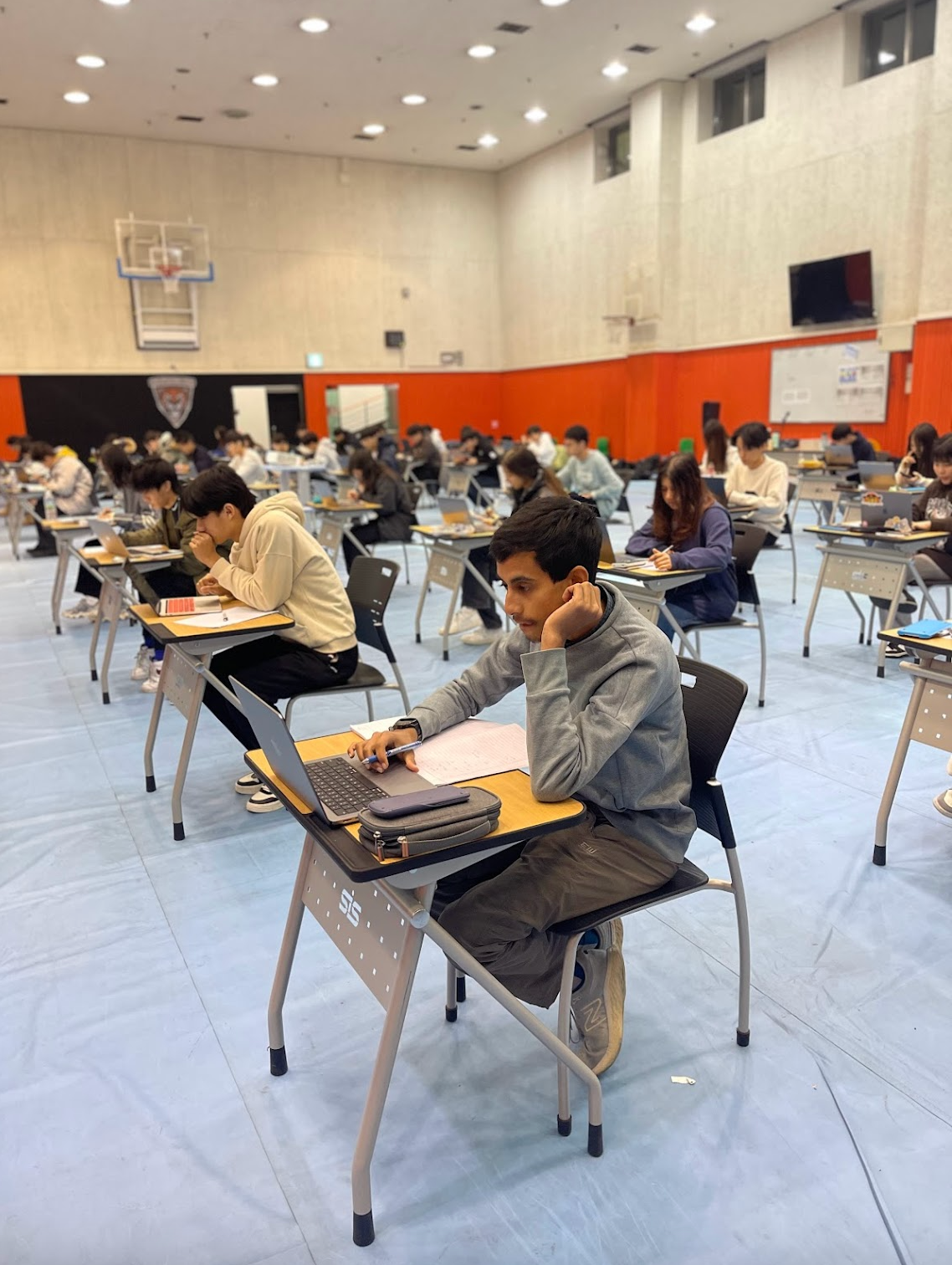 Adhit Ranjan attending Maths Olympiad